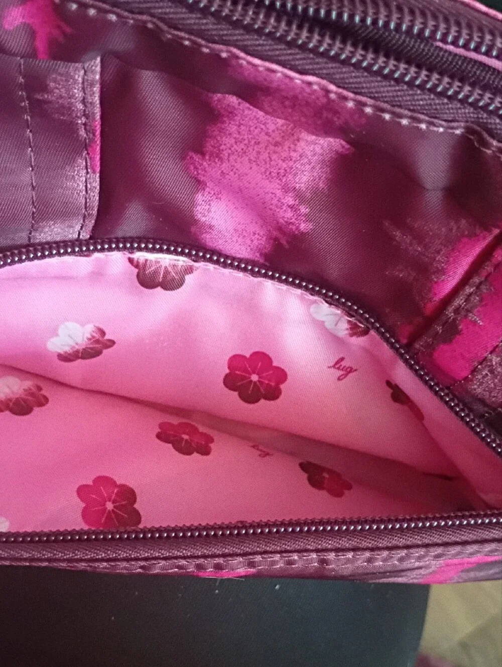 lug Pink and Magenta Tie-Dye Crossbody Bag